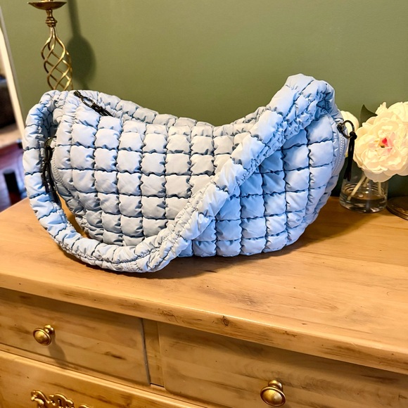 Puffer Quilted Hobo Carryall Tote - Free People INSPIRED - Picture 2 of 8